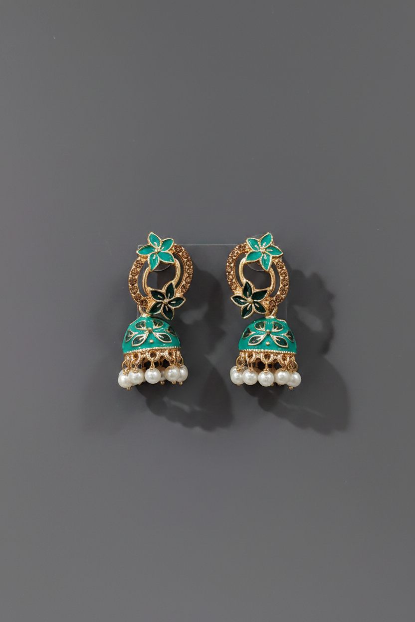 green_meenakari_earrings