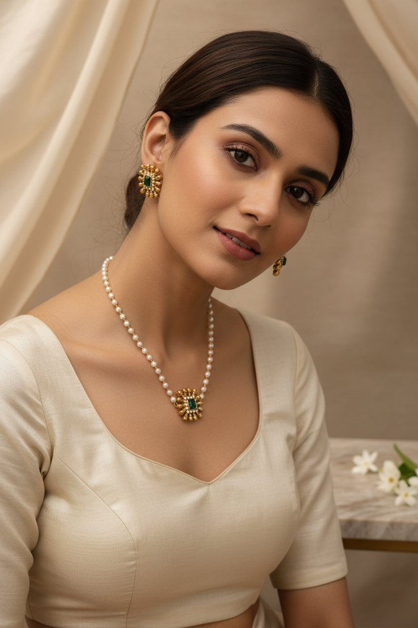 green_pearl_choker