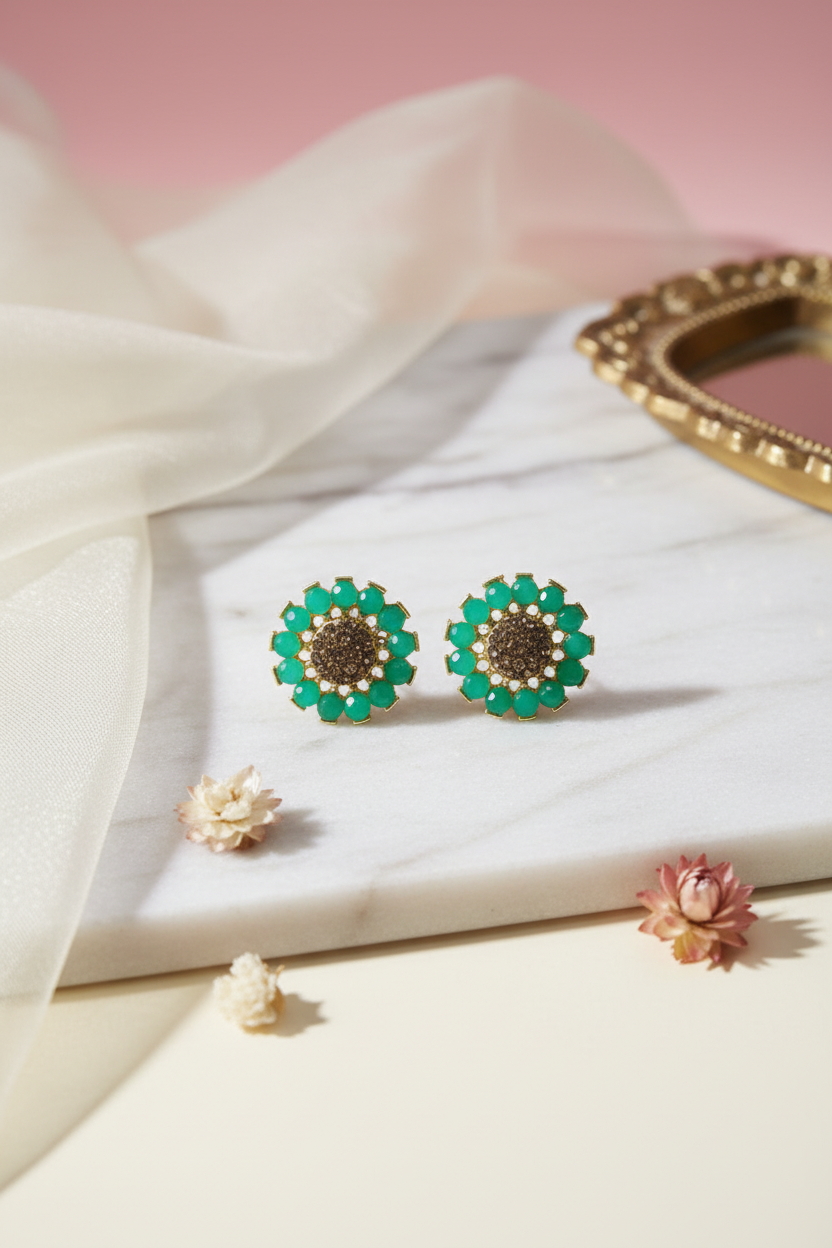 greenstud__earrings