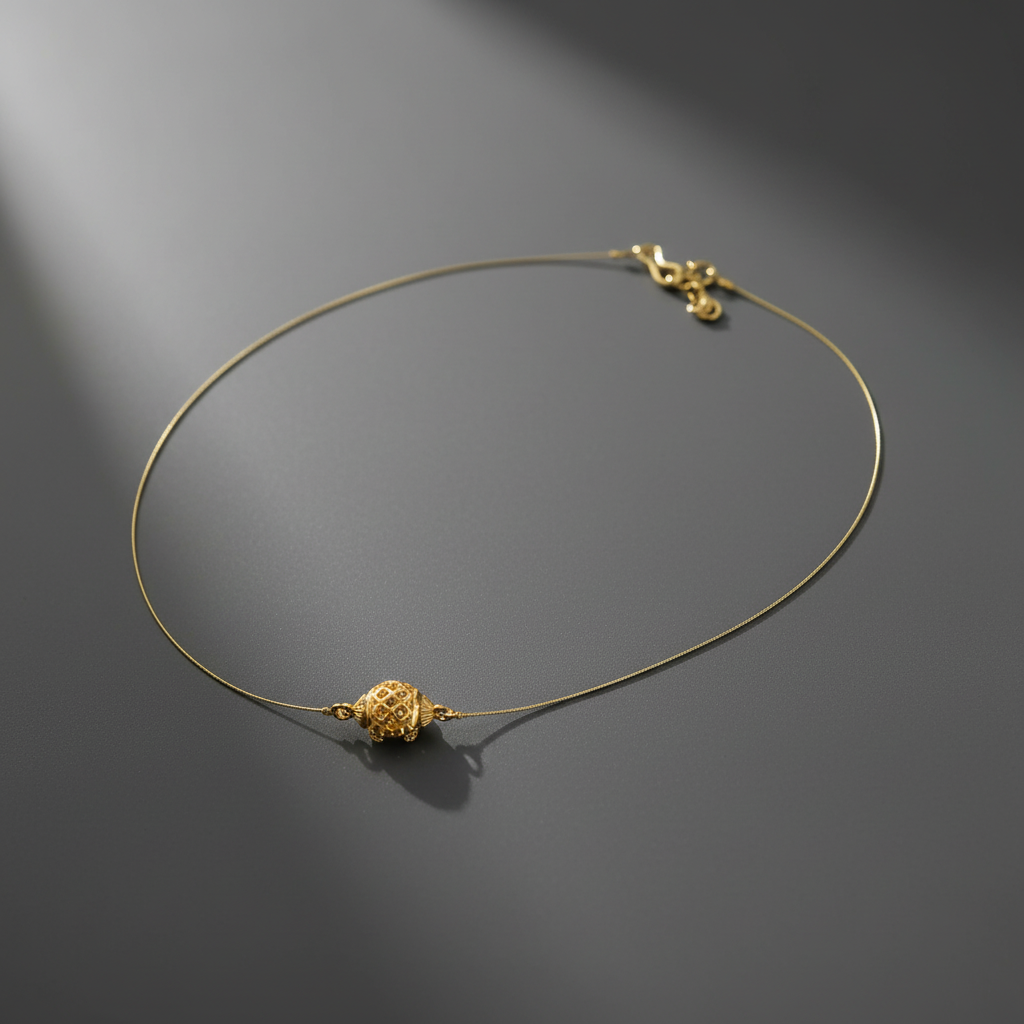 Invisible Chain Gold bead
