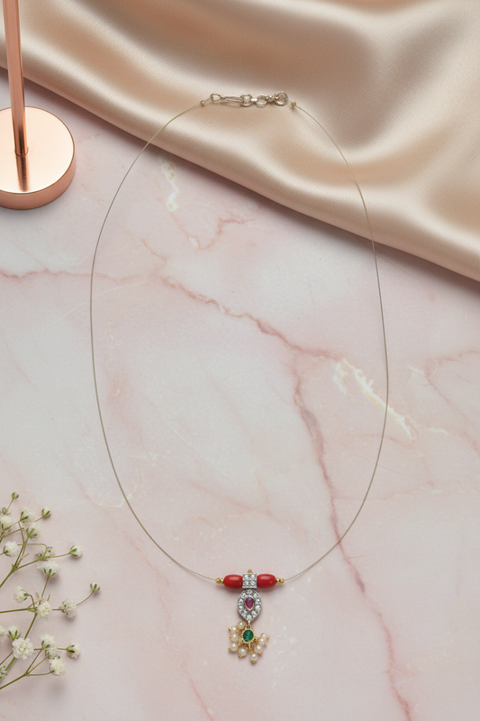 invisible mango pendant chain 