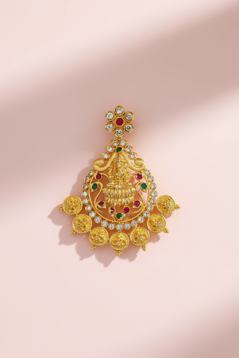 Lakshmi Coin Openable Pendant 