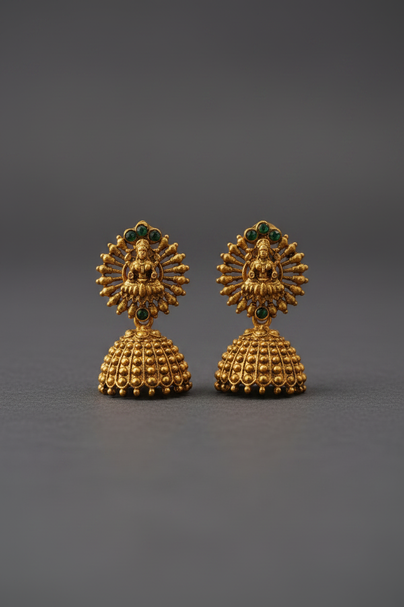 Green Matte Earrings