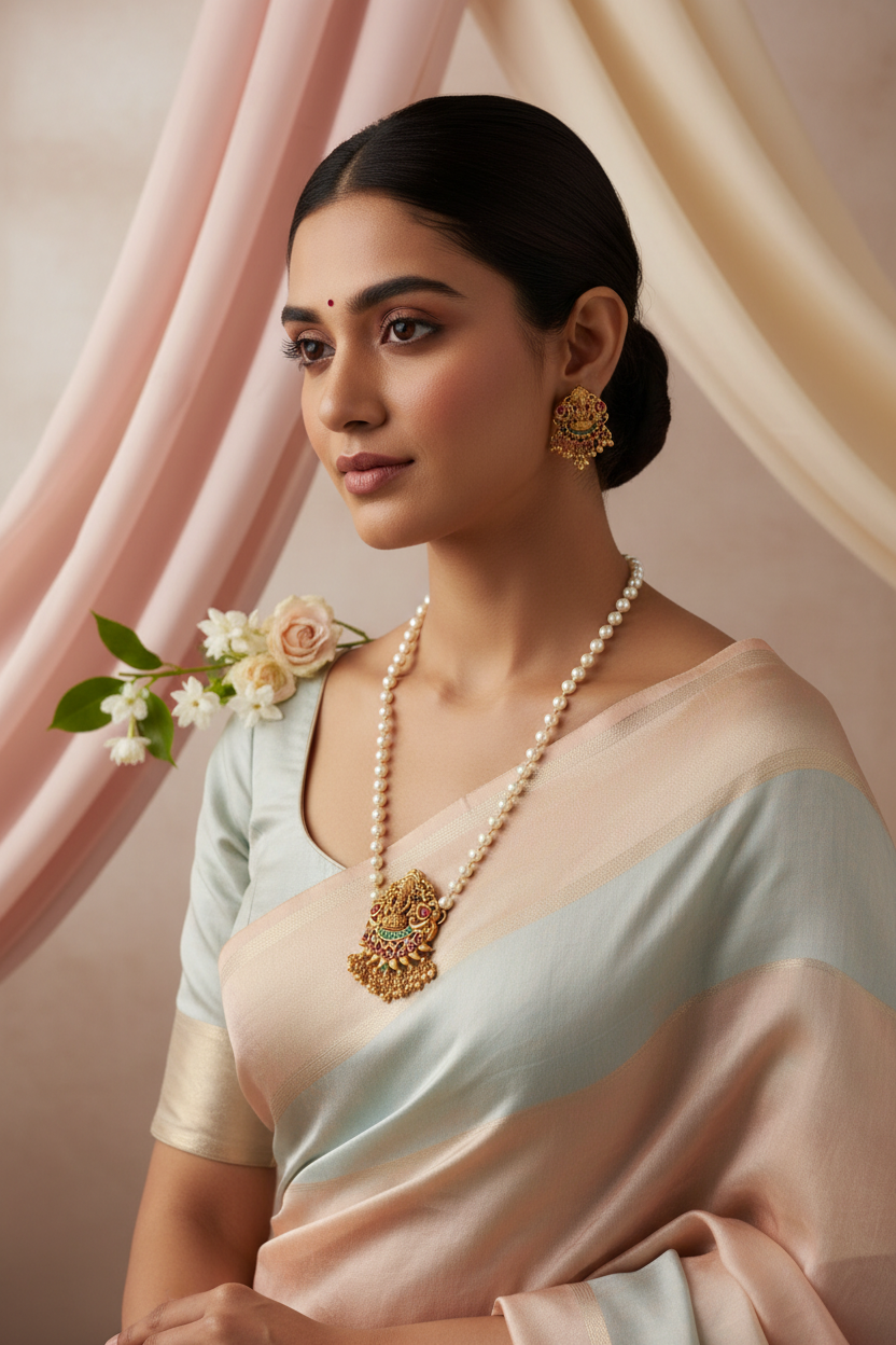Lakshmi Matte Pearl Choker