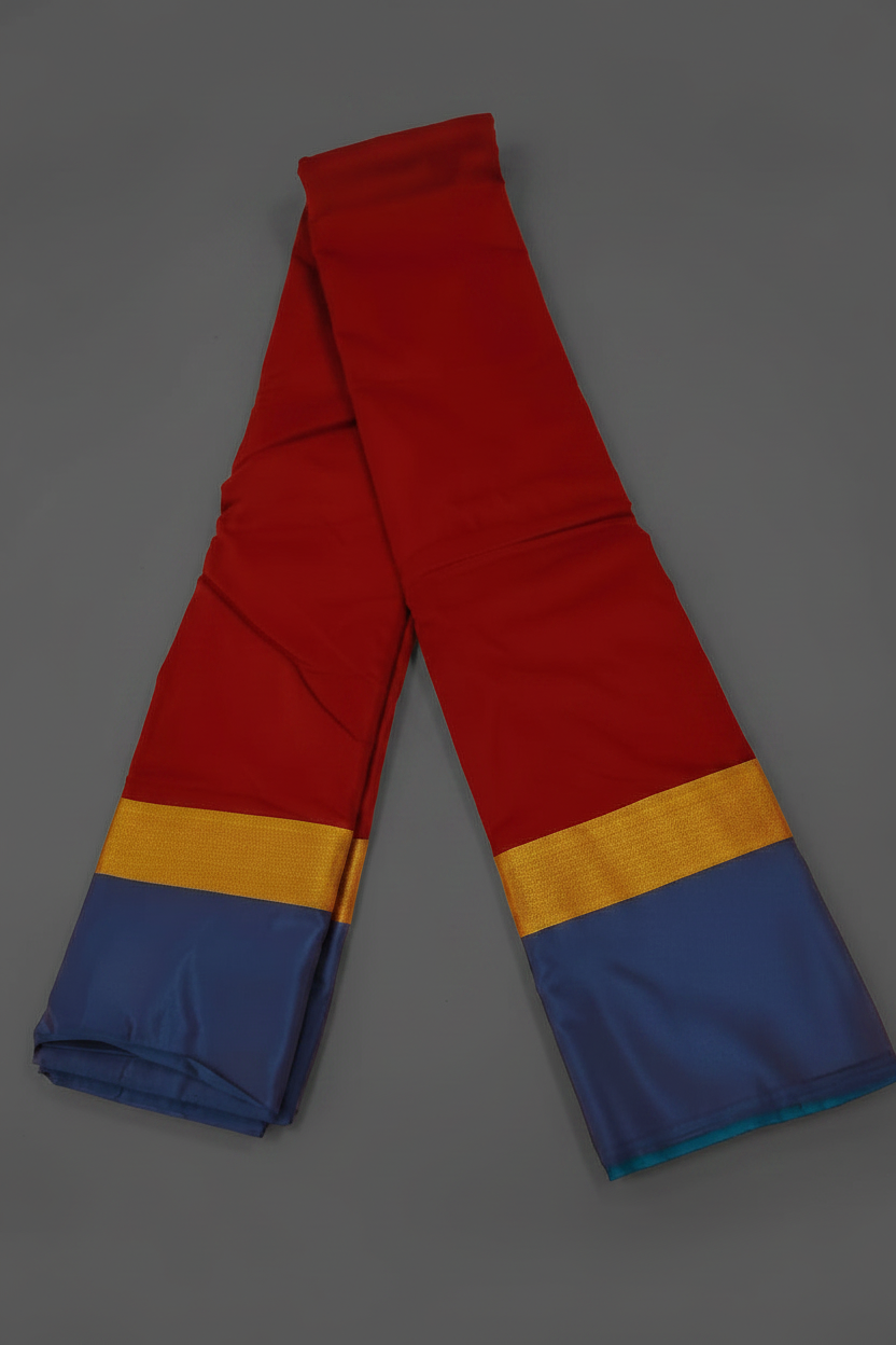 maroon_polysilk_saree