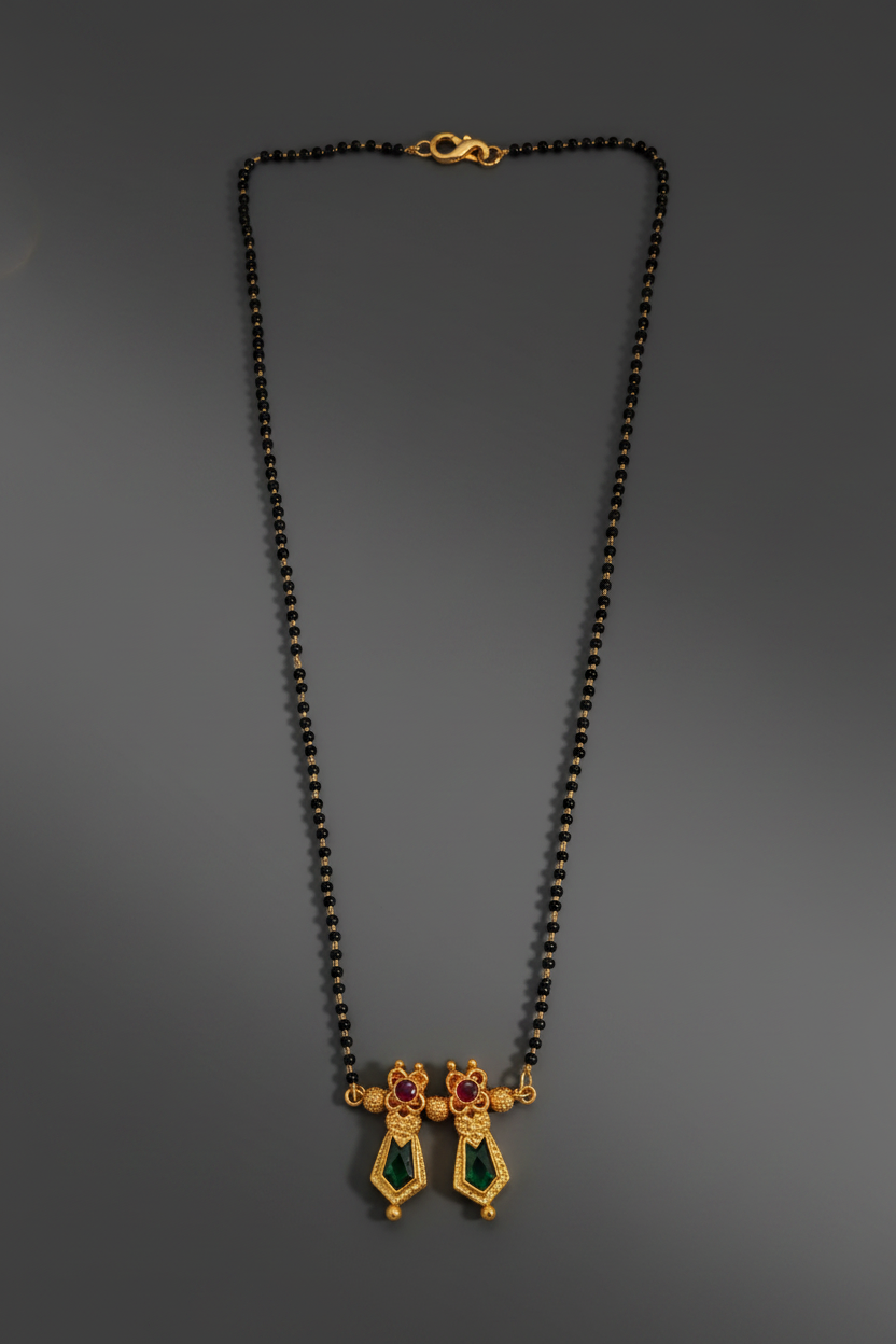 Matte Palak Mangalsutra