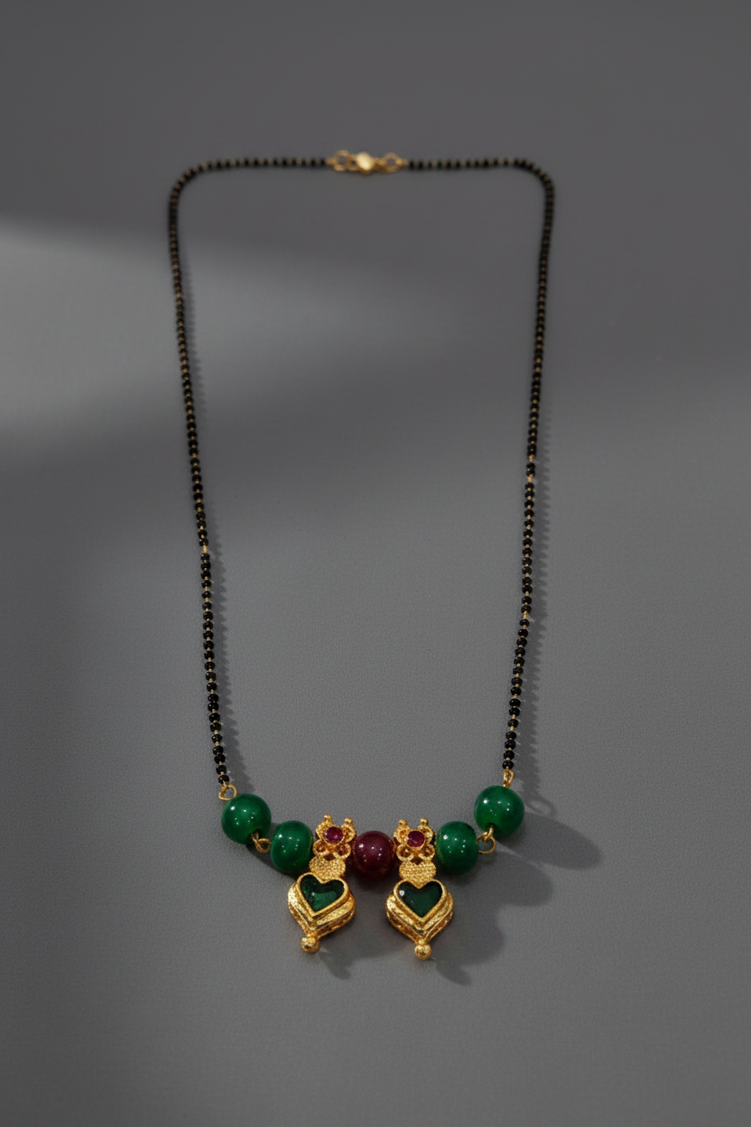 Matte Palak Mangalsutra