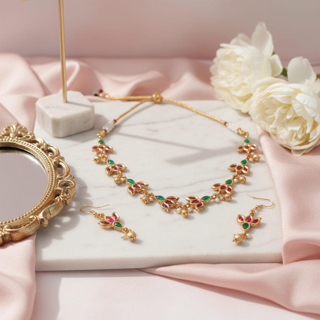 matte_floral_necklace