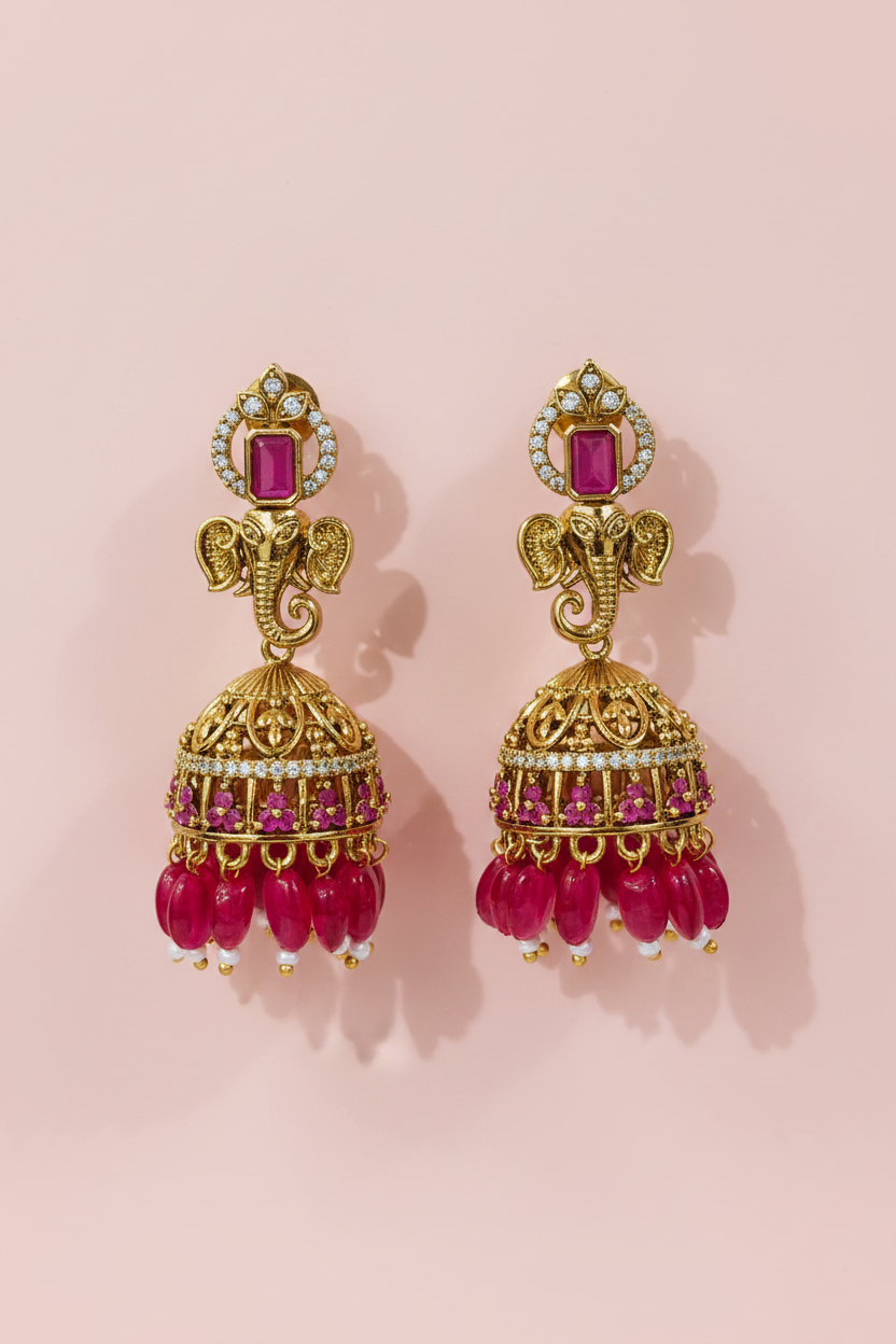 Monalisa Beads Jhumka 