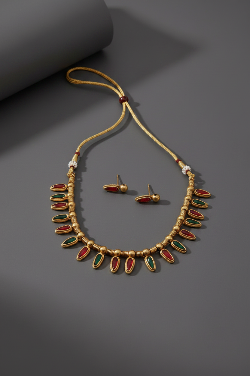 Multicolor Matte Necklace