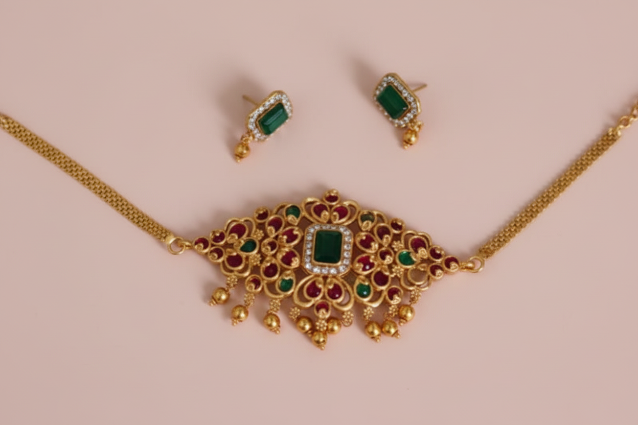 multicolour choker 