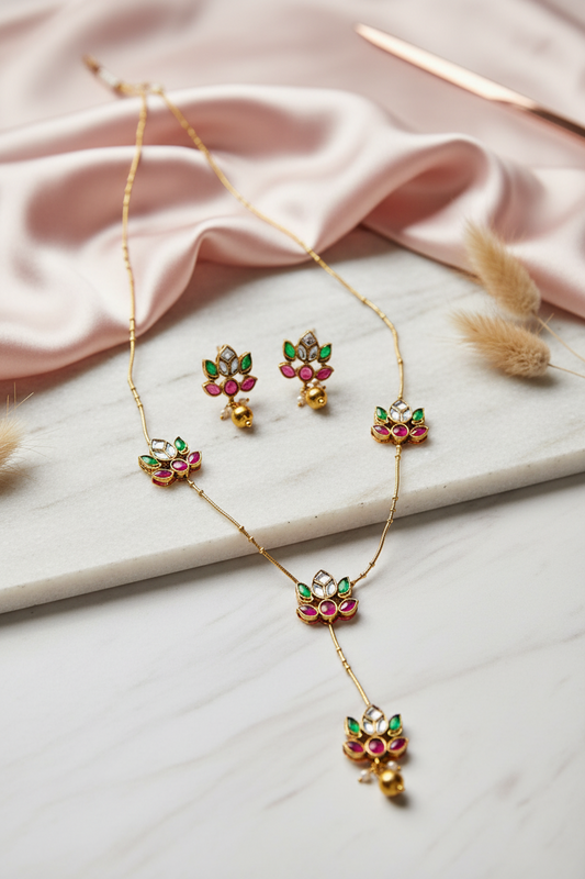 matte floral chain 
