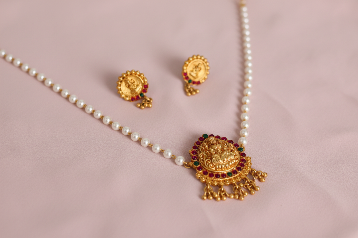 multicolor temple choker 