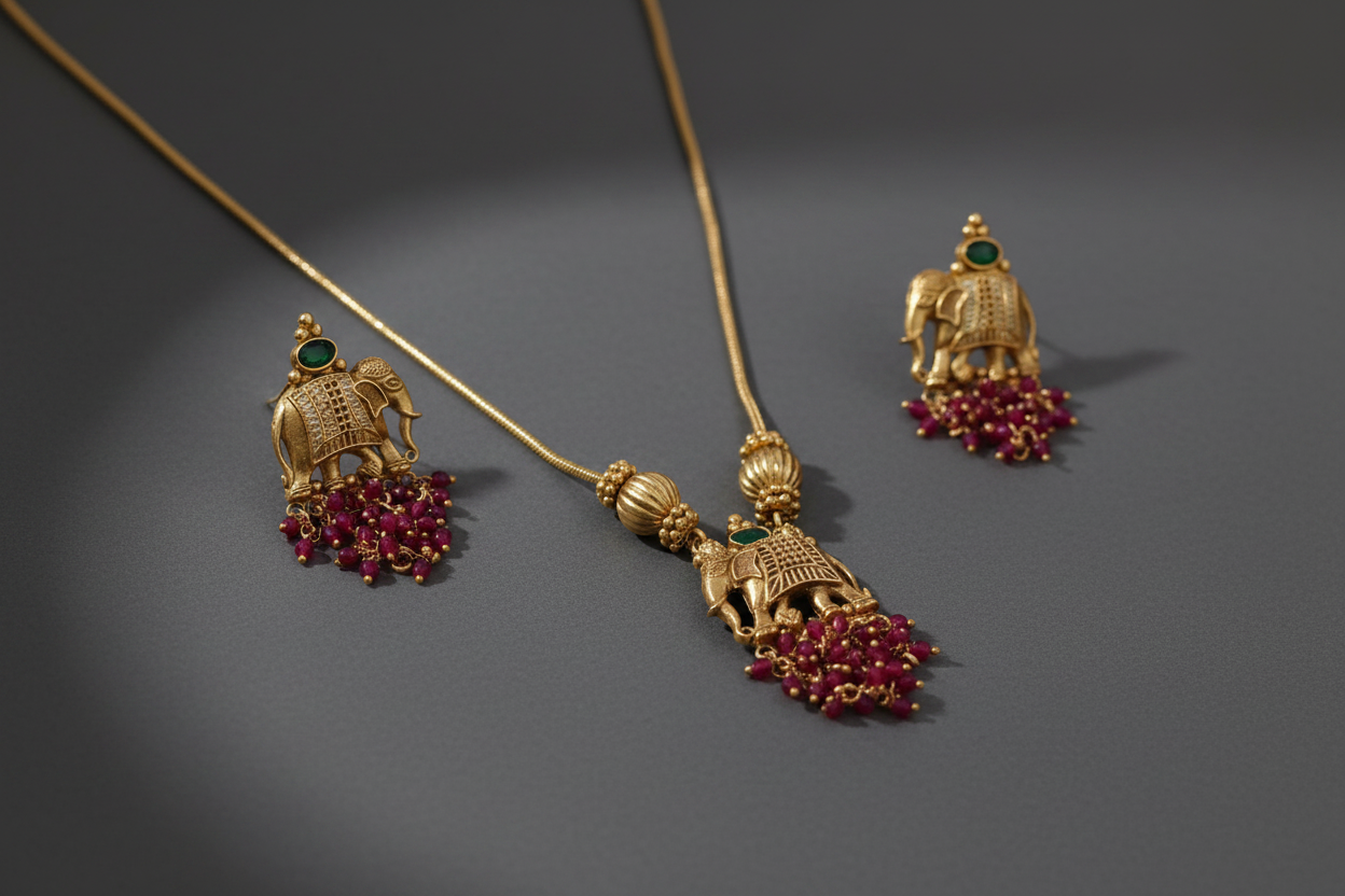 multicolor elephant chain