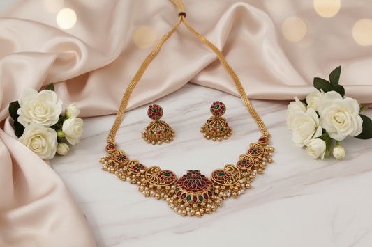 multicolor matte necklace
