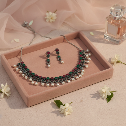 multicolor_oxidised_necklace