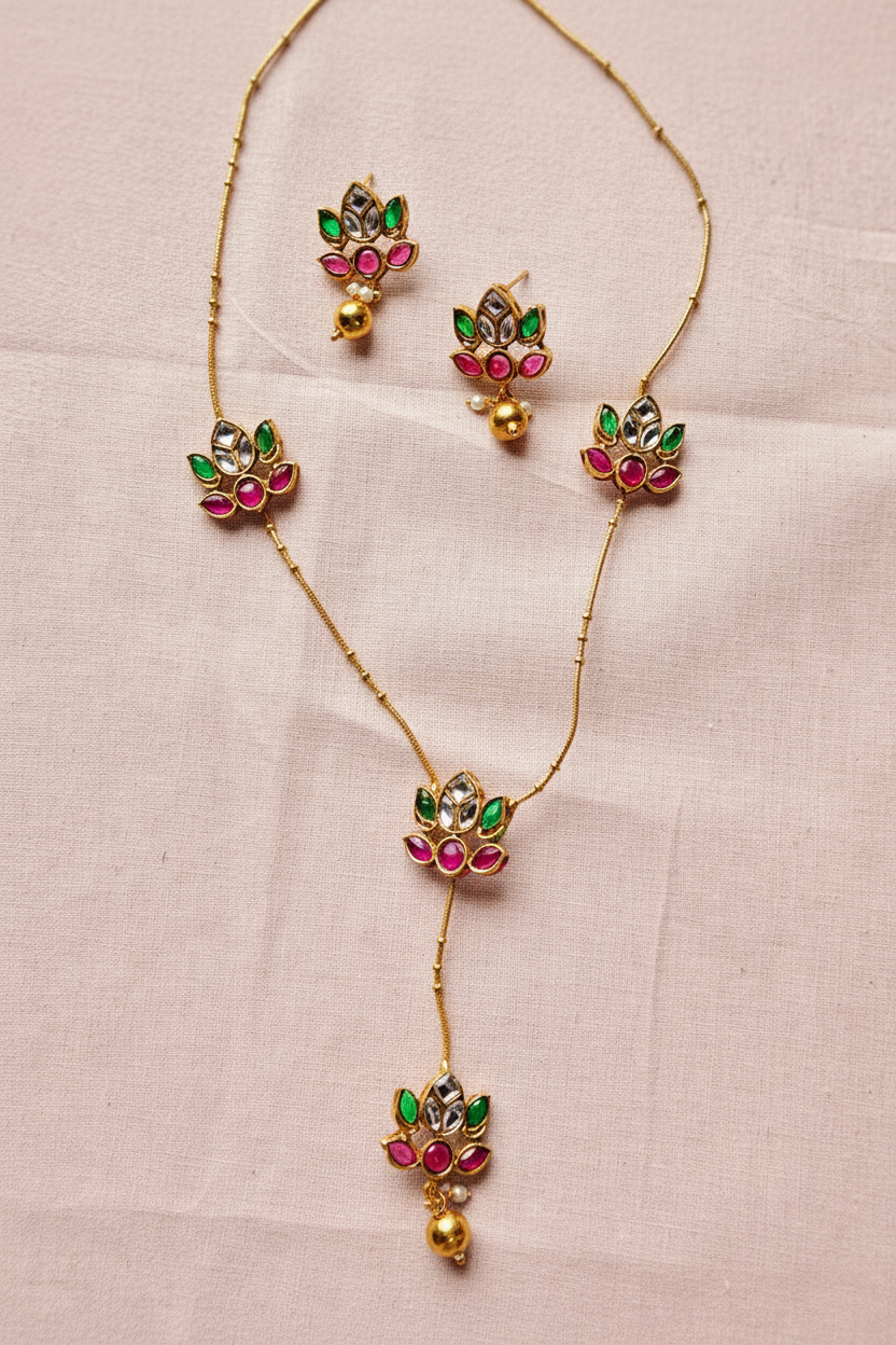 floral matte chain 