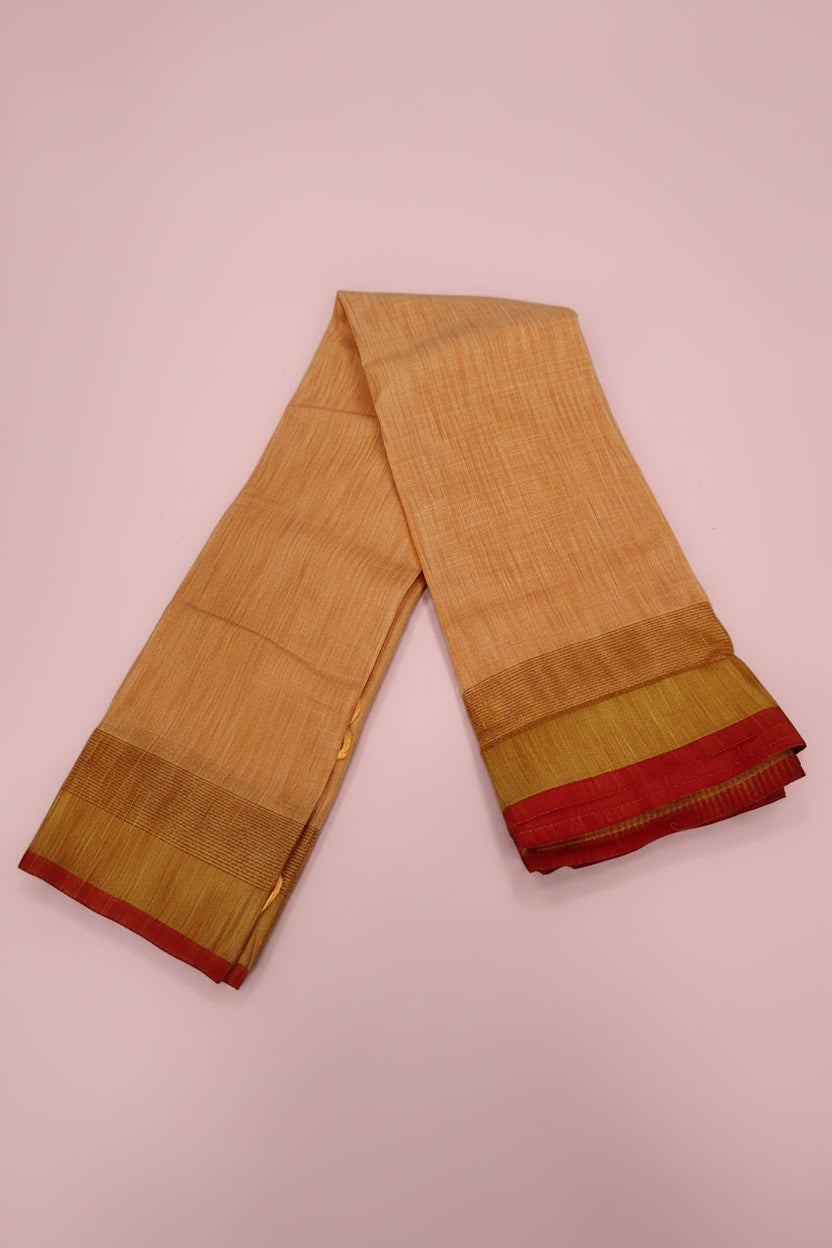 orange_linen_saree