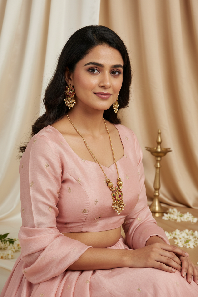 peacock white crystal chain 