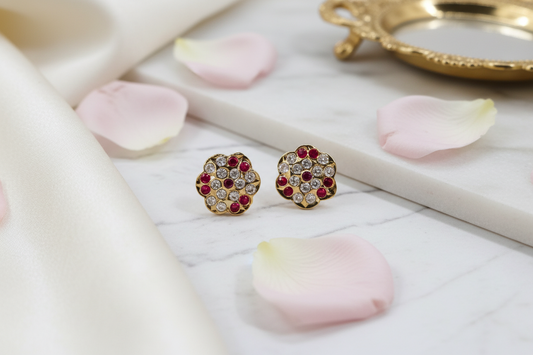 pink_floral_stud