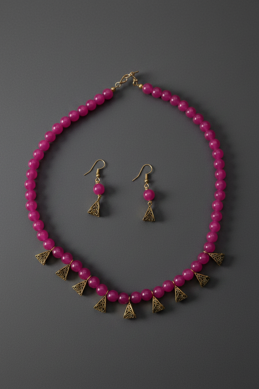 pink_glass_beads_chain