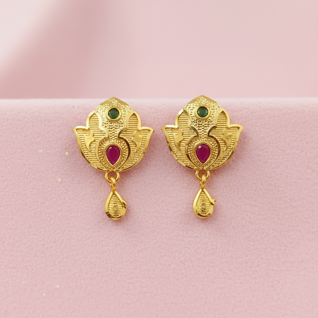 Pink Stone Stud 