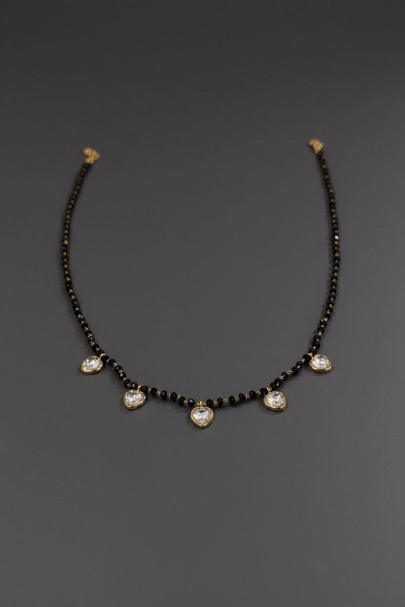 Premium uncut stone Mangalsutra 