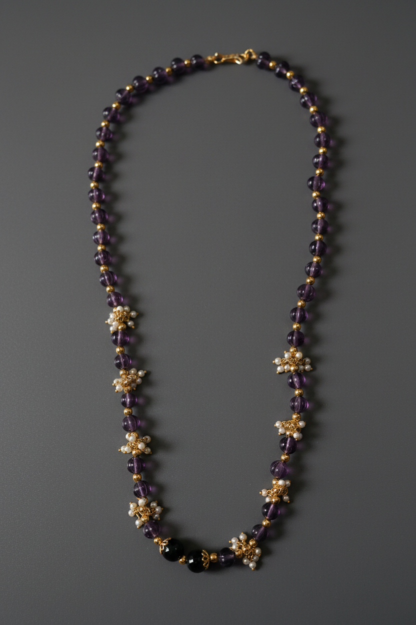 Pumpkin AD stone chain 