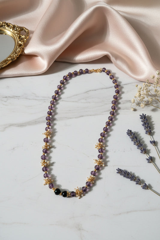Purple Pumpkin bead chain 