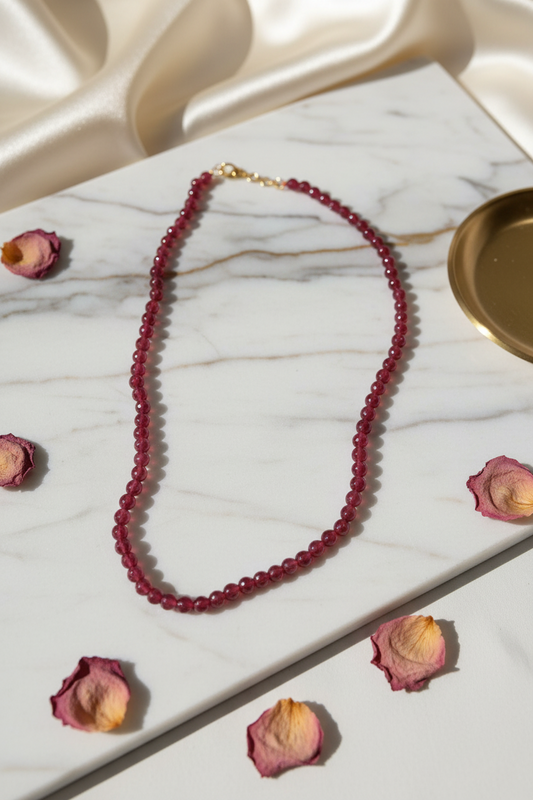 Red Onyx Beads Chain 
