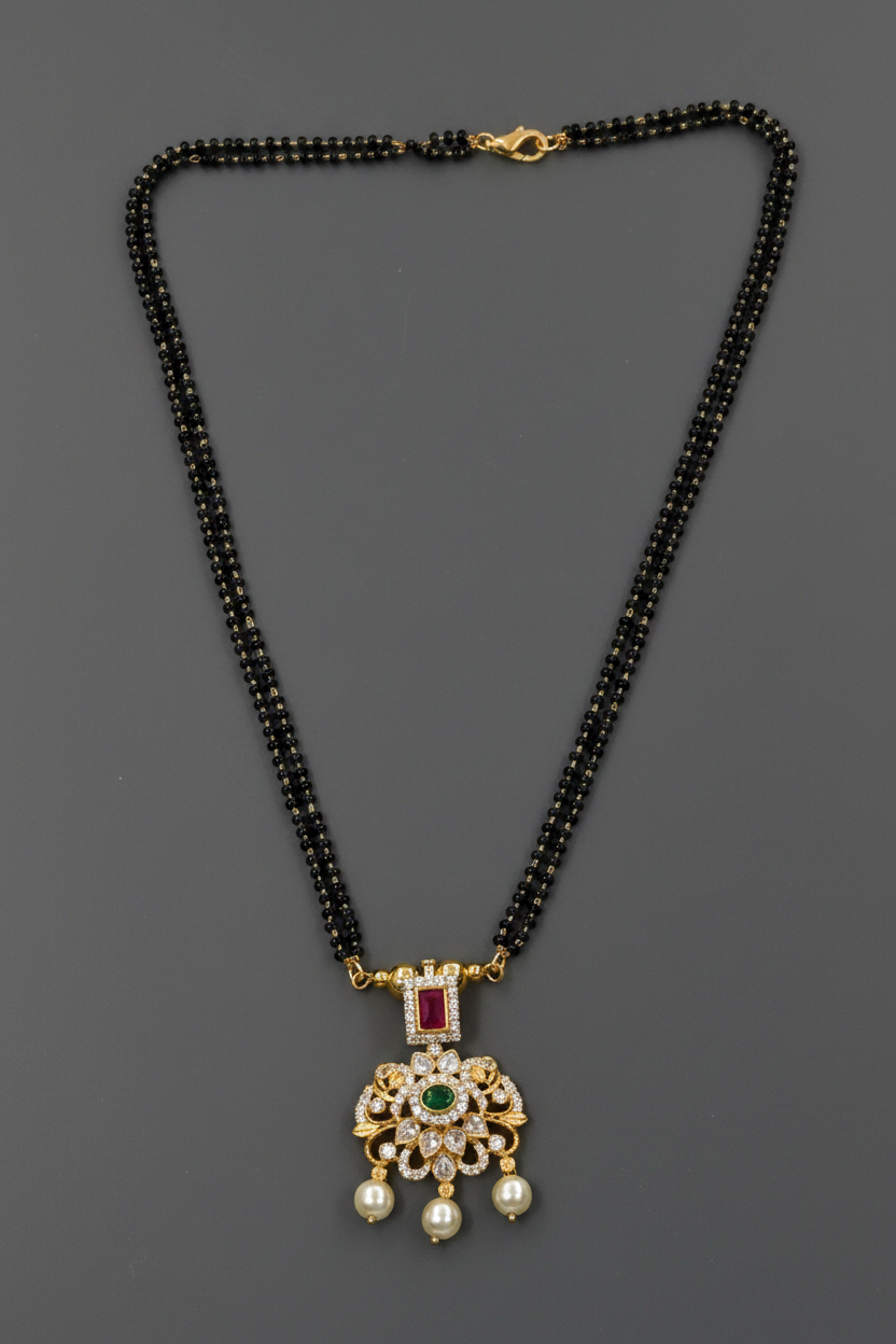 Ruby and Emerald Mangalsutra 