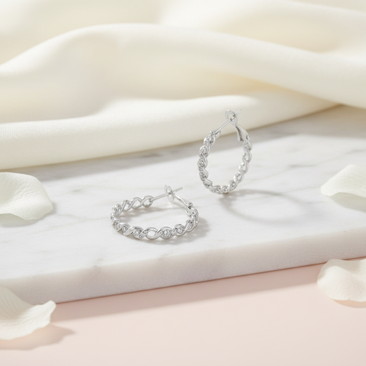Silver Hoop Earrings