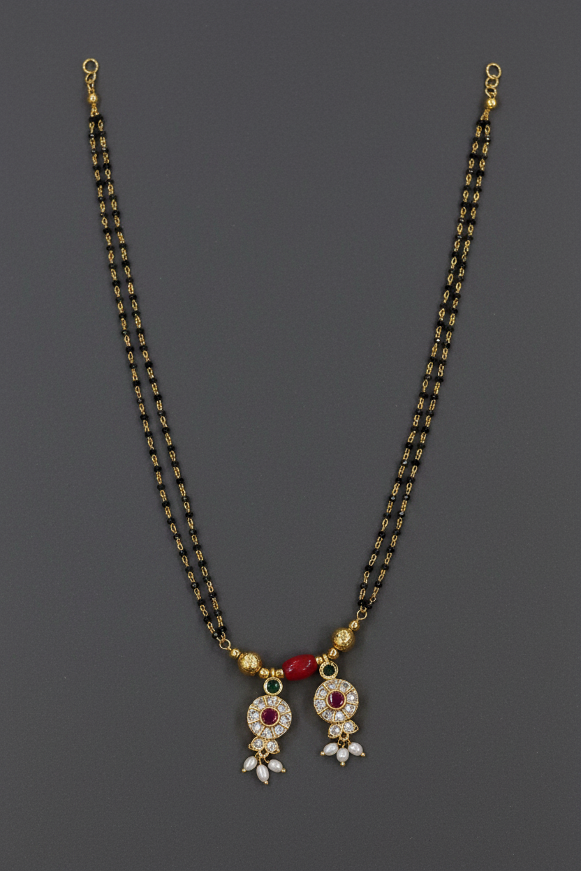 Two round charms Mangalsutra 